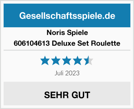 Noris Spiele 606104613 Deluxe Set Roulette Test