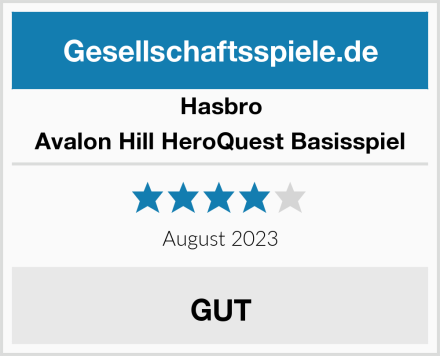 Hasbro Avalon Hill HeroQuest Basisspiel Test