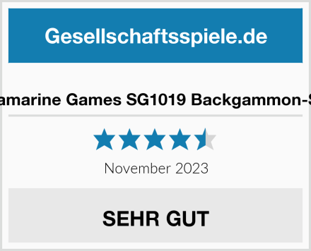  Aquamarine Games SG1019 Backgammon-Spiel Test