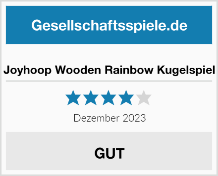  Joyhoop Wooden Rainbow Kugelspiel Test