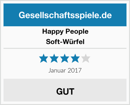 Happy People Soft-Würfel Test
