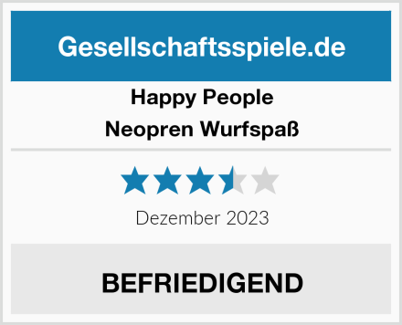 Happy People Neopren Wurfspaß Test