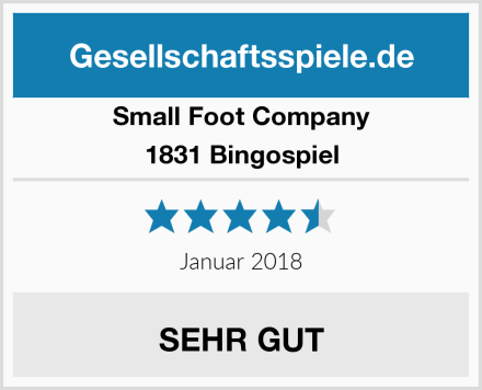 Small Foot Company 1831 Bingospiel Test