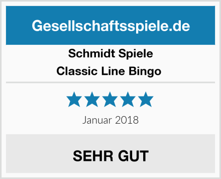 Schmidt Spiele Classic Line Bingo  Test