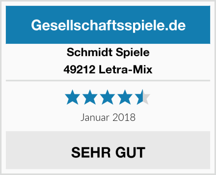 Schmidt Spiele 49212 Letra-Mix Test