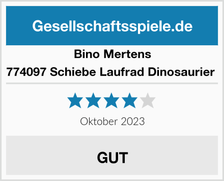 Bino Mertens 774097 Schiebe Laufrad Dinosaurier  Test