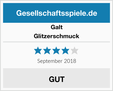 Galt Glitzerschmuck Test