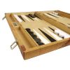 Middleton Games Luxus-Backgammon-Set auf Weltkarte 18 Zoll – Braun 