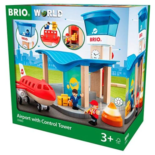  BRIO World 33883 - Flughafen mit Tower Spielset