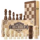 &nbsp; Peradix 2 in 1 Schach und Dame Spiel aus Holz