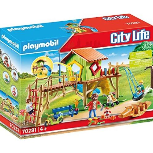 PLAYMOBIL City Life 70281 Abenteuerspielplatz mit Kletterwand